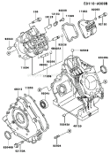 Page E Diagram and Parts List for FE290D AS12 Kawasaki Engine