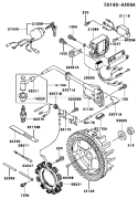 Page F Diagram and Parts List for FE290D AS12 Kawasaki Engine