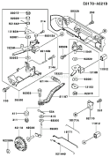 Page C Diagram and Parts List for FE290D AS14 Kawasaki Engine