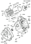 Page E Diagram and Parts List for FE290D AS14 Kawasaki Engine