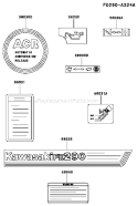 Page H Diagram and Parts List for FE290D AS14 Kawasaki Engine