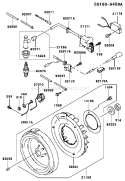 Page F Diagram and Parts List for FE290D AS16 Kawasaki Engine