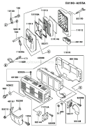 Page A Diagram and Parts List for FE290D AS18 Kawasaki Engine