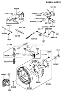 Page F Diagram and Parts List for FE290D AS20 Kawasaki Engine