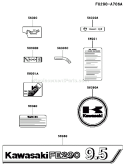 Page H Diagram and Parts List for FE290D AS20 Kawasaki Engine