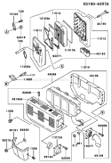 Page A Diagram and Parts List for FE290D AS22 Kawasaki Engine