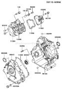 Page E Diagram and Parts List for FE290D AS22 Kawasaki Engine