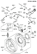 Page F Diagram and Parts List for FE290D AS22 Kawasaki Engine
