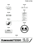 Page H Diagram and Parts List for FE290D AS22 Kawasaki Engine
