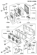 Page A Diagram and Parts List for FE290D AS23 Kawasaki Engine
