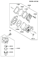 Page G Diagram and Parts List for FE290D AS23 Kawasaki Engine