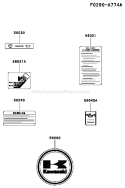 Page H Diagram and Parts List for FE290D AS23 Kawasaki Engine