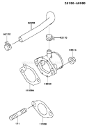 Part Location Diagram of 16060-2158 Kawasaki Pipe-Intake