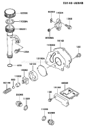 Page J Diagram and Parts List for FE290D AS24 Kawasaki Engine