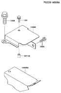 Page B Diagram and Parts List for FE290D AS24 Kawasaki Engine