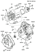 Page F Diagram and Parts List for FE290D AS24 Kawasaki Engine