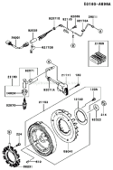 Page G Diagram and Parts List for FE290D AS24 Kawasaki Engine