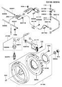 Page F Diagram and Parts List for FE290D AS51 Kawasaki Engine