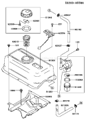 Page G Diagram and Parts List for FE290D AS51 Kawasaki Engine