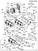 Page A Diagram and Parts List for FE290D AS13 Kawasaki Engine