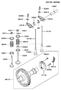Page L Diagram and Parts List for FE290D AS14 Kawasaki Engine
