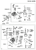 Page B Diagram and Parts List for FE290D AS13 Kawasaki Engine