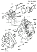 Page E Diagram and Parts List for FE290D AS13 Kawasaki Engine