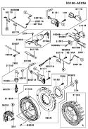 Part Location Diagram of 21194-2332 Kawasaki Flywheel-Comp