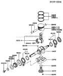 Page J Diagram and Parts List for FE290D CS02 Kawasaki Engine