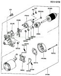 Page K Diagram and Parts List for FE290D CS02 Kawasaki Engine