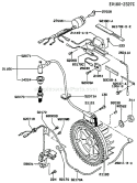 Page F Diagram and Parts List for FE290D CS02 Kawasaki Engine