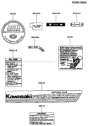 Page H Diagram and Parts List for FE290D CS02 Kawasaki Engine