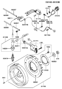Page F Diagram and Parts List for FE290D CS22 Kawasaki Engine