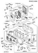 Page A Diagram and Parts List for FE290D DS03 Kawasaki Engine