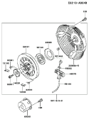 Page K Diagram and Parts List for FE290D DS03 Kawasaki Engine