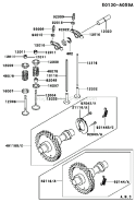Page L Diagram and Parts List for FE290D DS03 Kawasaki Engine