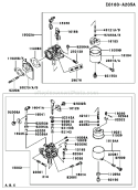 Page B Diagram and Parts List for FE290D DS03 Kawasaki Engine