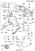 Page C Diagram and Parts List for FE290D DS03 Kawasaki Engine
