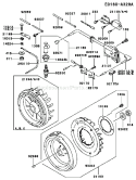 Page F Diagram and Parts List for FE290D DS03 Kawasaki Engine