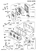 Page A Diagram and Parts List for FE290D ES20 Kawasaki Engine