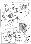 Page K Diagram and Parts List for FE290D ES20 Kawasaki Engine