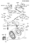Part Location Diagram of 92171-2067 Kawasaki Clamp