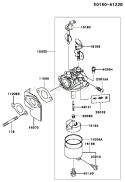 Page B Diagram and Parts List for FE290D AS16 Kawasaki Engine