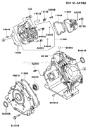 Page E Diagram and Parts List for FE290R AS01 Kawasaki Engine
