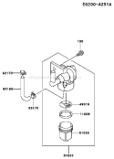 Page G Diagram and Parts List for FE290R AS01 Kawasaki Engine