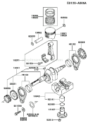 Page J Diagram and Parts List for FE350D AS04 Kawasaki Engine