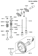 Page L Diagram and Parts List for FE350D AS07 Kawasaki Engine