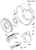 Page D Diagram and Parts List for FE350D AS07 Kawasaki Engine