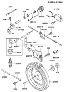 Page F Diagram and Parts List for FE350D AS07 Kawasaki Engine
