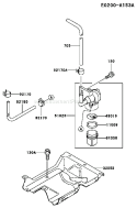 Page G Diagram and Parts List for FE350D AS07 Kawasaki Engine
